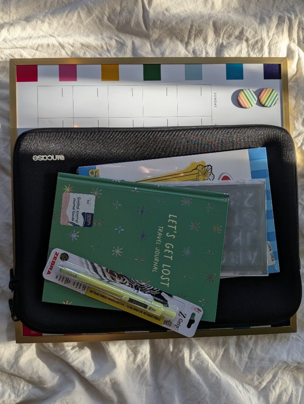 Hone Office Goodie Bundle Including 14-inch Square Whiteboard & Laptop Case